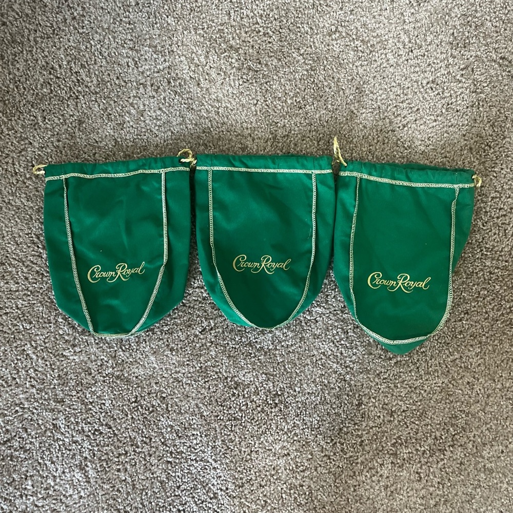 Crown royal baggies 3/12 or $5 each